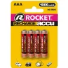 AAA Batterier Rocket genopladelig AAA R03 1,2 V - 4 stk