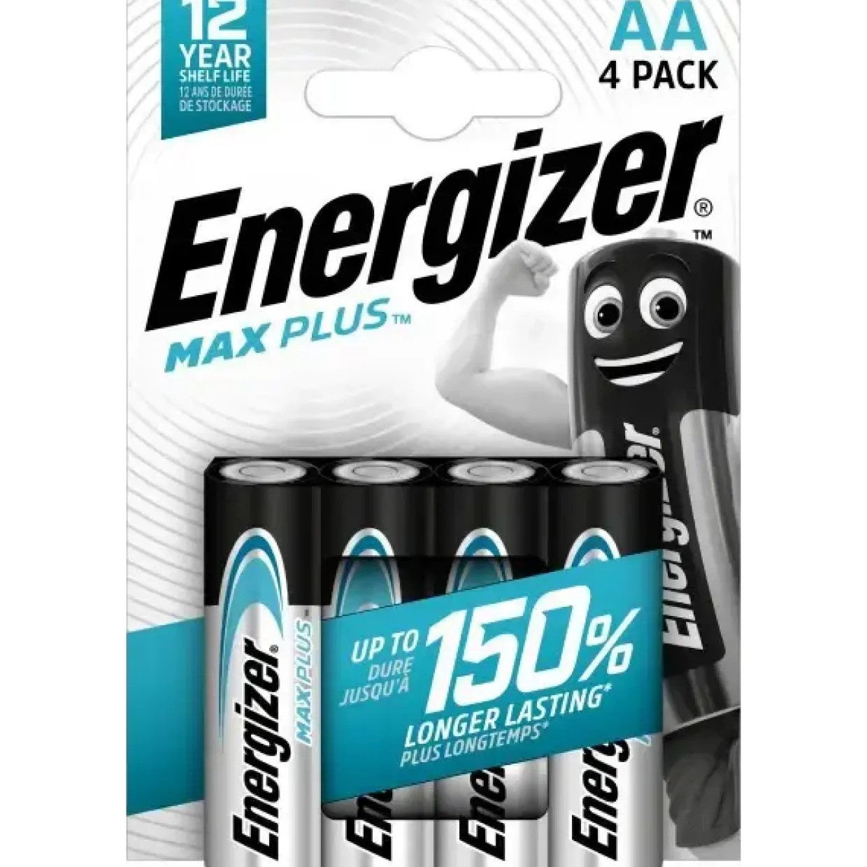 AA Batterier - Energizer Max Plus - 4 stk