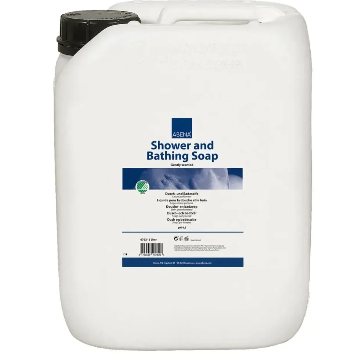 Abena Shower and bathing soap - Badesæbe med parfume - 5 liter dunk - 2 stk