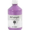 Acrylmaling Pigment Art, halvblank, dækkende, lilla, 500ml