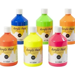 Acryl maling - 6 x 500 ml