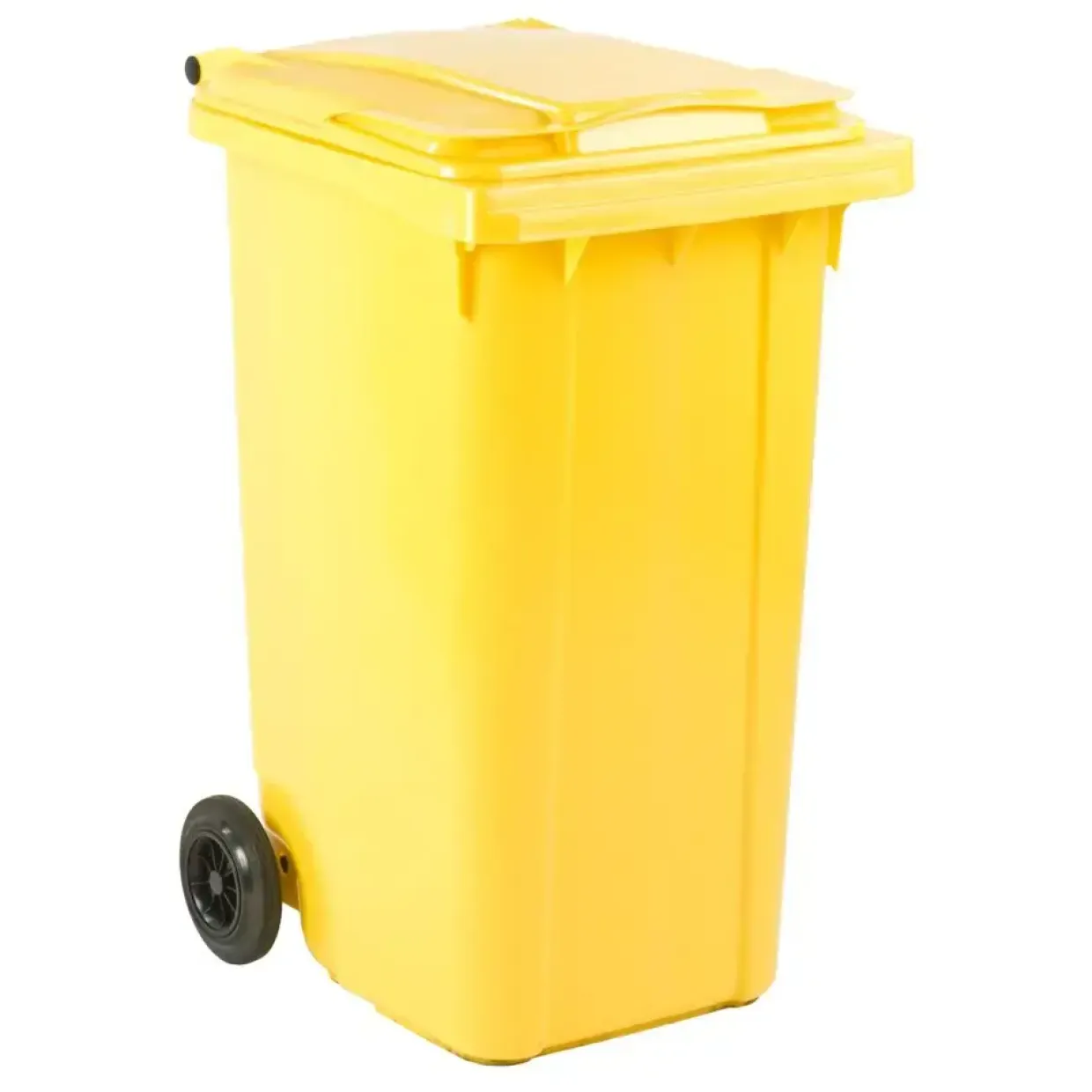 Affaldscontainer gul UV-resistent 240 L