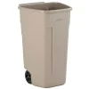 Affaldscontainer 110 L beige uden låg til kildesortering og tungt affald og udendørs
