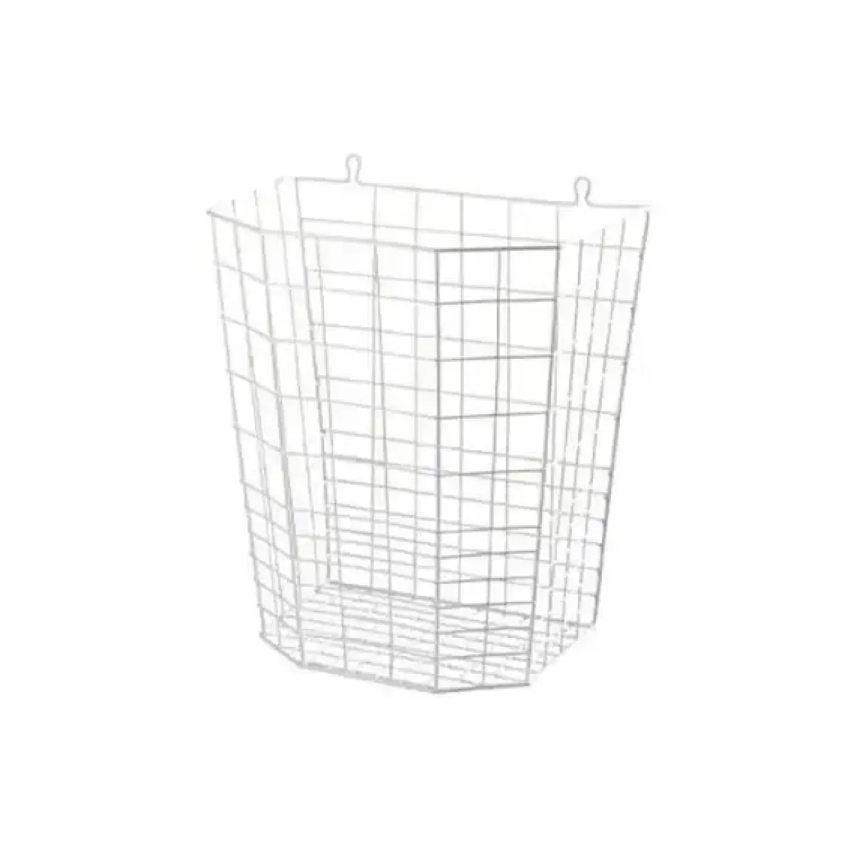 Affaldskurv 20 ltr Trådkurv Hvid - 1 Stk