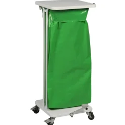 Affaldsstativ - Sækko-Boy 120 l hvid med soft close låg og pedal