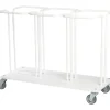 Affaldsstativ Tina Trolleys - 1100x500x825mm hvid - 3 x 110l