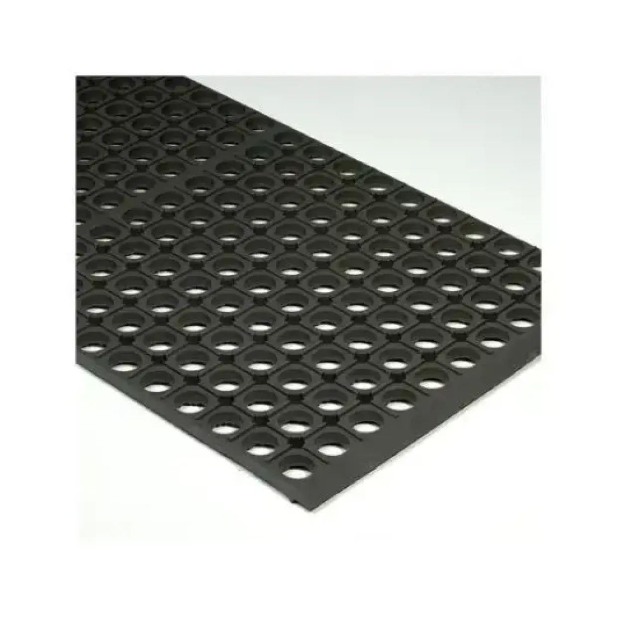 Aflastningsmåtte gummi m. dræn Star Veterinær 91x152cm sort