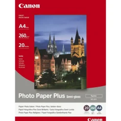 A4 Fotopapir Canon - 260 gram SG-201 Plus Semigloss - 20 ark