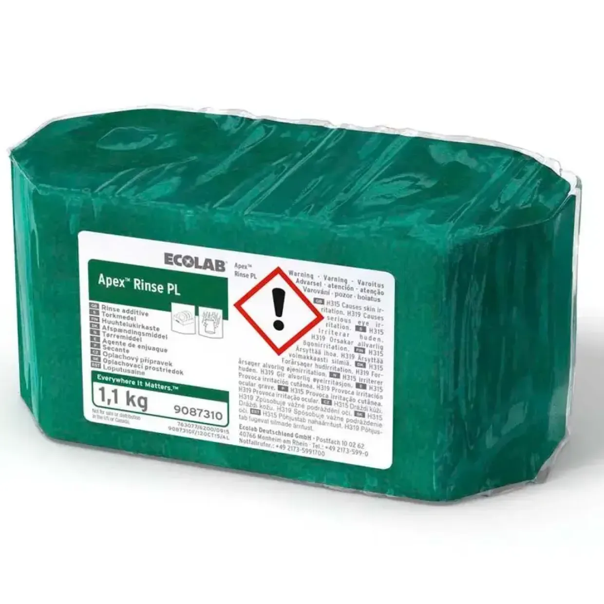Afspændingsmiddel Apex Rinse PL 1,1kg - 2 stk