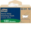 Aftørringsklude Tork 530172 Kraftig W7 Handy Box hvid 41,5x35,5cm 180 ark pr box