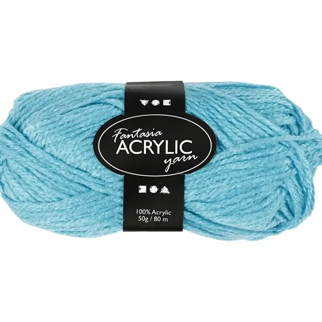 Akrylgarn Fantasia længde 80 meter grå - 50 gram