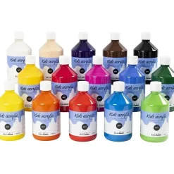 Akrylmaling A-Color 02 mat - 15 x 500 ml