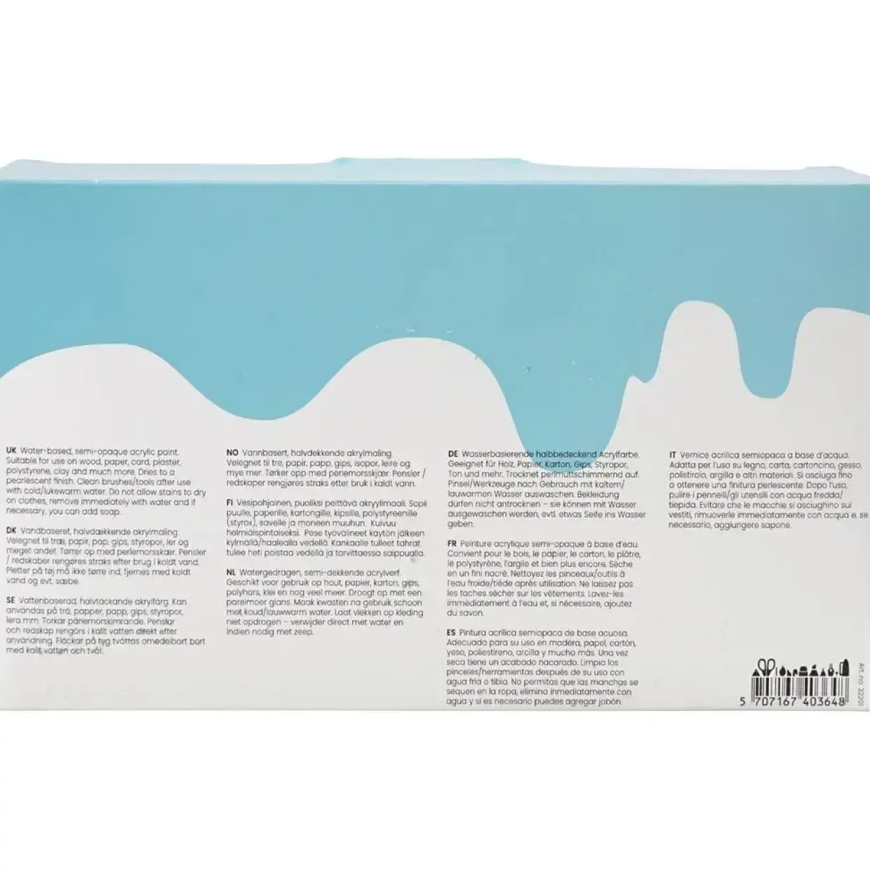 Akrylmaling A-Color - sortiment, 03 - metallic, 10x120ml