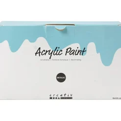 Akrylmaling A-Color - sortiment, 03 - metallic, 10x120ml