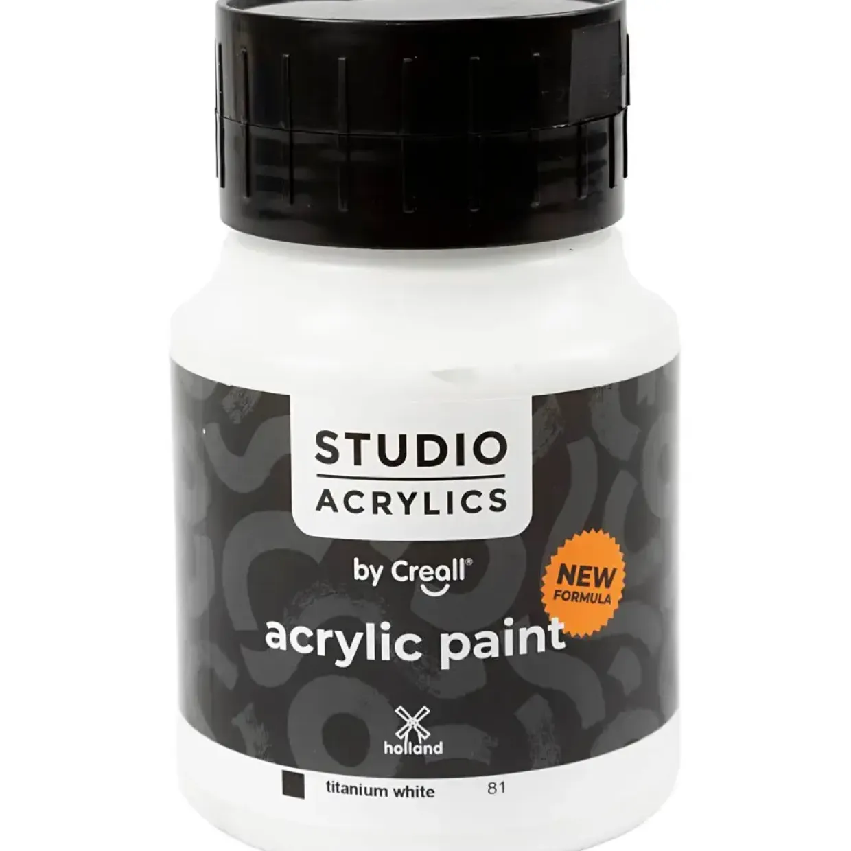 Akrylmaling Creall Studio dækkende white (81) 500 ml
