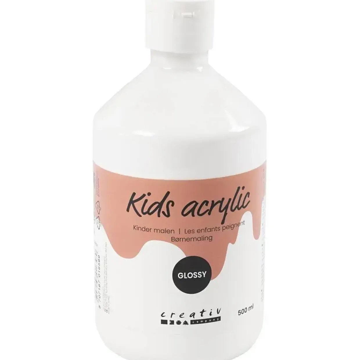 Akrylmaling hvid 01 blank A-Color - 500 ml