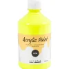 Akrylmaling Neon, neon gul, 500 ml/ 1 fl.