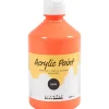 Akrylmaling Neon, neon rød, 500 ml/ 1 fl.