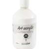 Akrylmaling Pigment Art, halvblank, dækkende, hvid, 500ml