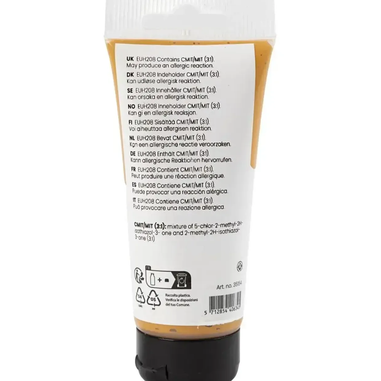 Akrylmaling Pigment Art, halvblank, dækkende, Yellow ochre, 75ml