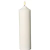 Alterlys, 51 timer, hvid, 25cm 7cm - 6 stk