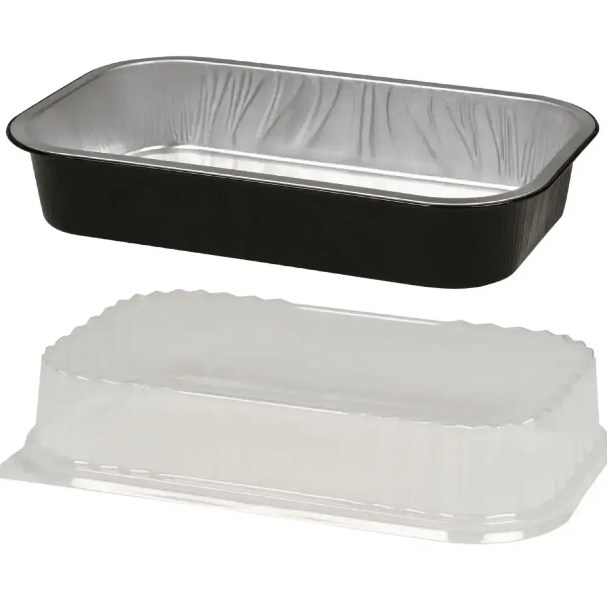 Alubakke, Ready2Cook, sort, aluminium, 1400 ml - 300 stk
