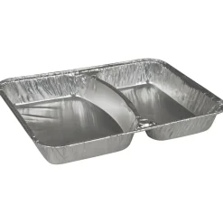 Aluminiumsbakke - 22,7x17,8x3cm 2-rums - 350|480 ml - 1000 stk