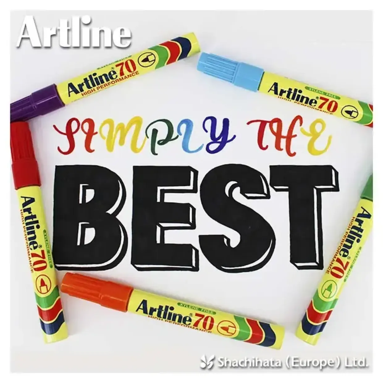 Artline 70 Marker - Permanent rød 1,5 mm - 12 stk
