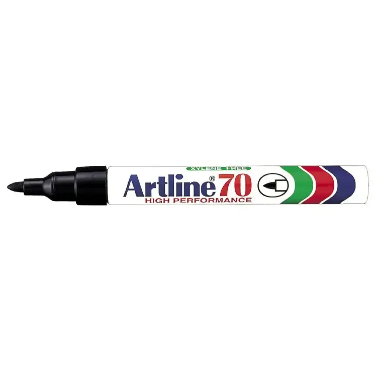 Artline 70 Sprittusch - Rund sort 1,5 mm spids - 12 stk