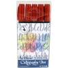Artline Supreme Kalligrafi Pen 5 set red