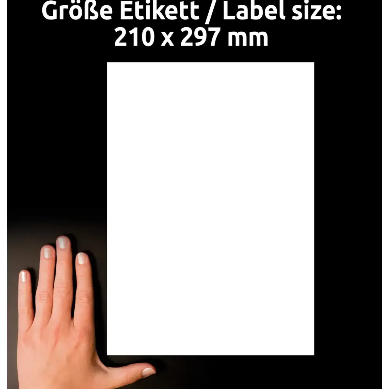 Avery etiketter L7917-10 - Laseretiket slidstærke 1 pr. ark 210 x 297 mm - 10 ark