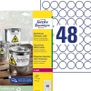 Avery etiketter, stærke Polyester etiket Ø30mm (20)