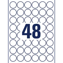 Avery etiketter, stærke Polyester etiket Ø30mm (20)