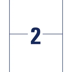 Avery stærk Polyester etiket 210x148mm (40)