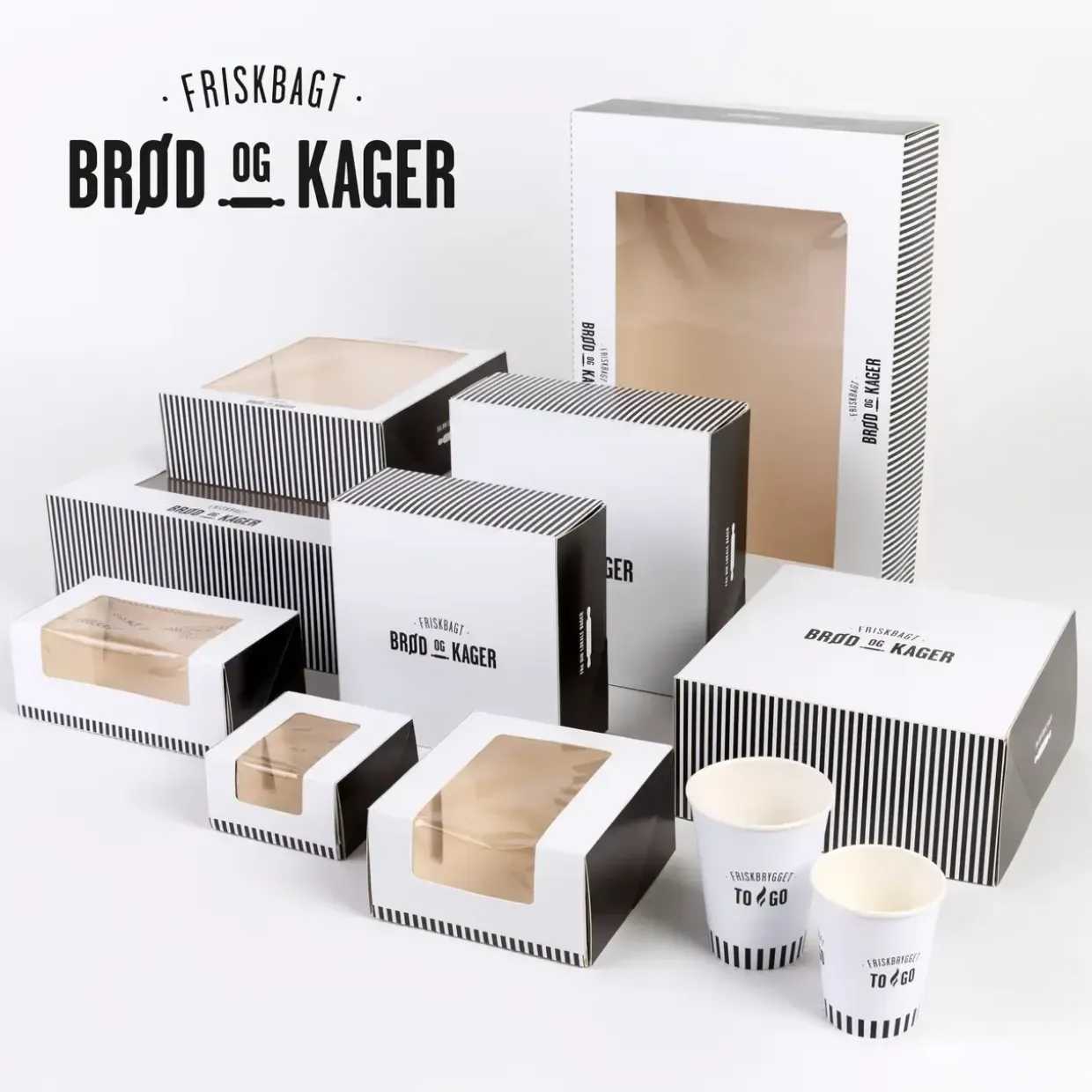 Bagerpose 4 kg ribbet brun Friskbagt brød og kager - 1000 stk