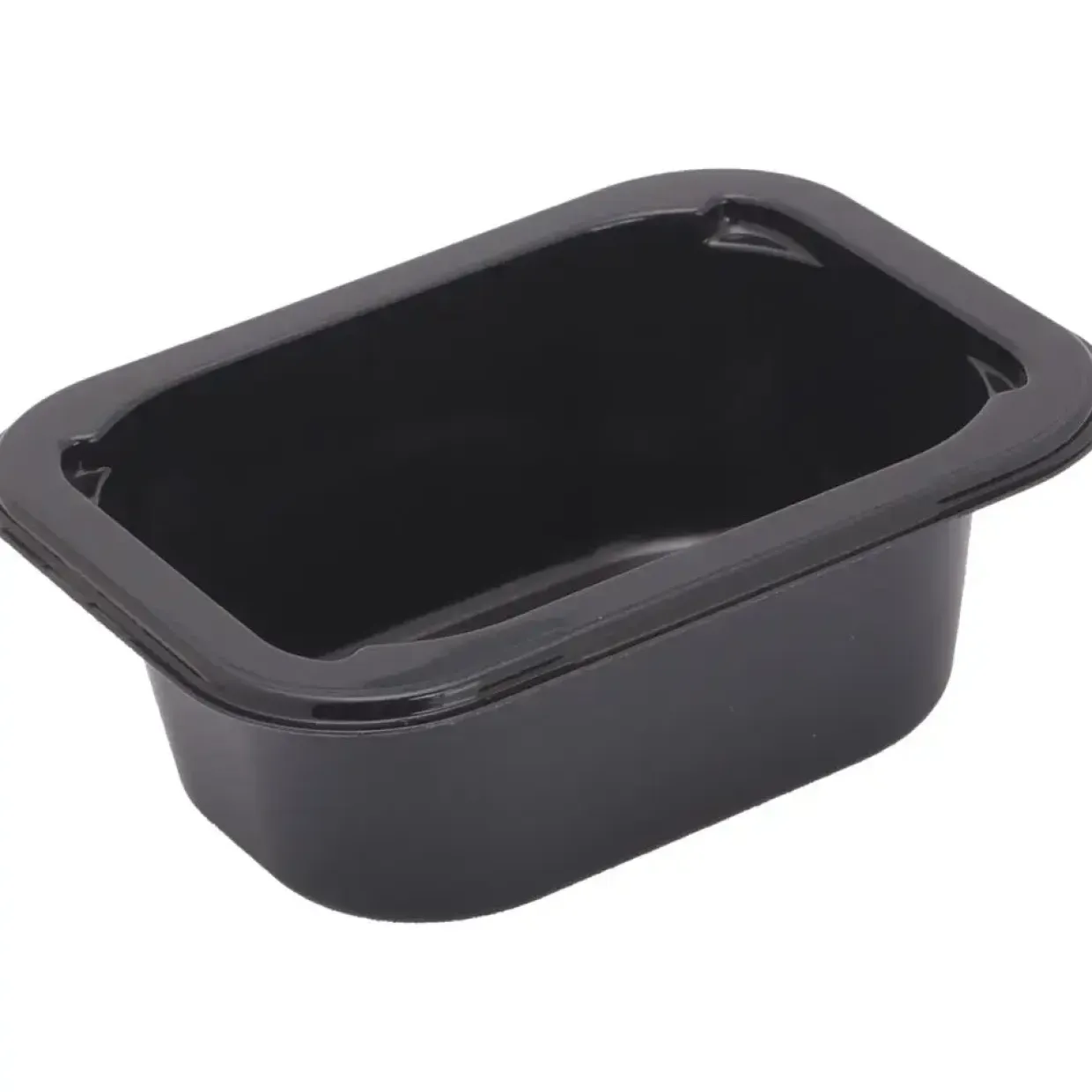 Bakke, C 2099-1A, 9,9x7,4x3,5cm, 130 ml, sort, CPET, 1-rums, standard serie, biret - 2112 stk