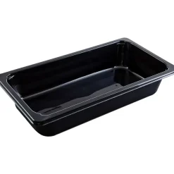 Bakke, C 2326-1B, 32,4x17,6x6cm, 2385 ml, sort, CPET, 1-rums, standard serie, 1/3 GN - 174 stk