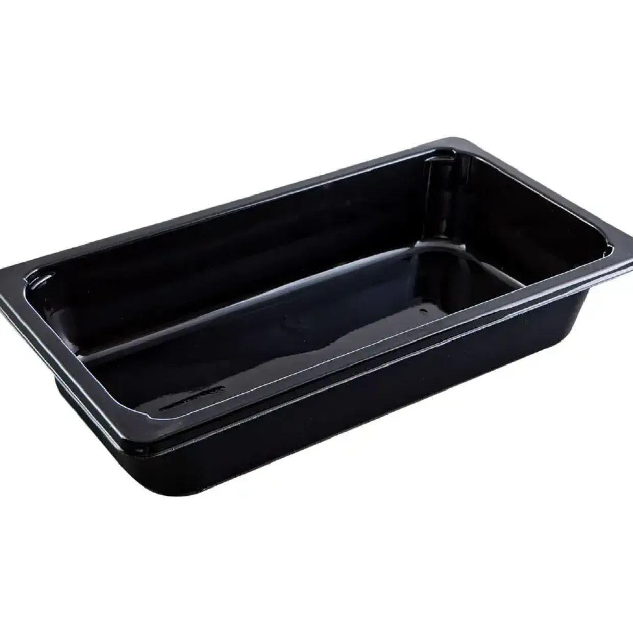 Bakke, C 2326-1B, 32,4x17,6x6cm, 2385 ml, sort, CPET, 1-rums, standard serie, 1/3 GN - 174 stk