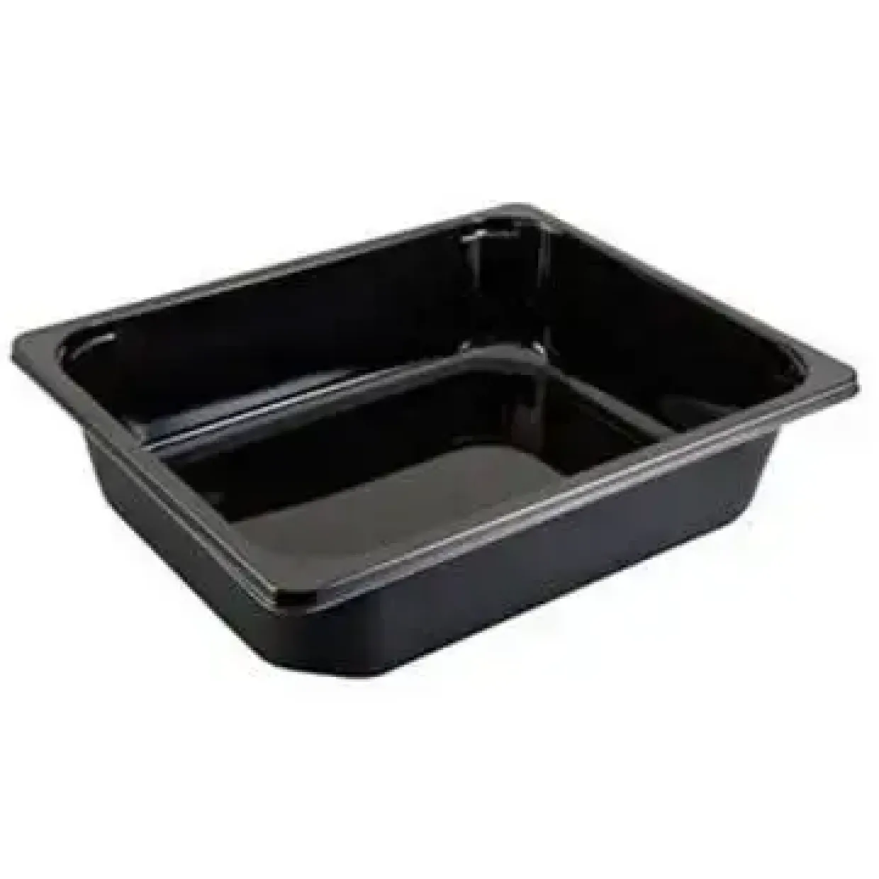 Bakke 1/2 GN C2325-1B 1-Rum 5100ml L325xB265xH80mm HICPET Sort - 80 stk/krt
