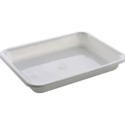 Bakke, hvid, C-PET, Standard serie, 1-rums, hovedret, 900 ml, 22,70 x 17,80 x 3 cm - 368 stk