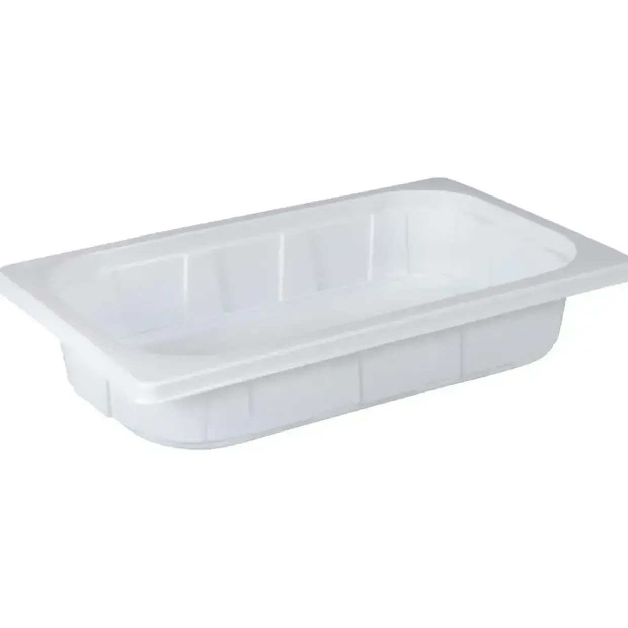 Bakke, hvid, PP, 32,50 x 26,50 x 8 cm - 96 stk