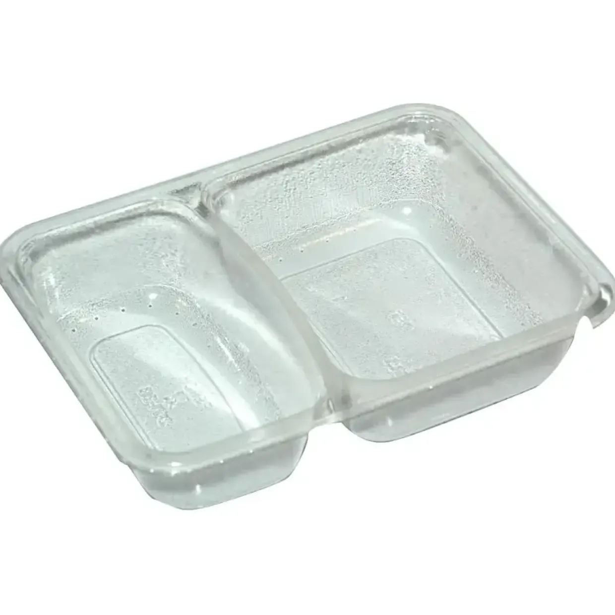 Bakke, klar, A-PET, Standard serie, 2-rums, biret, 215/315 ml, 17,10 x 12,70 x 3,80 cm - 816 stk