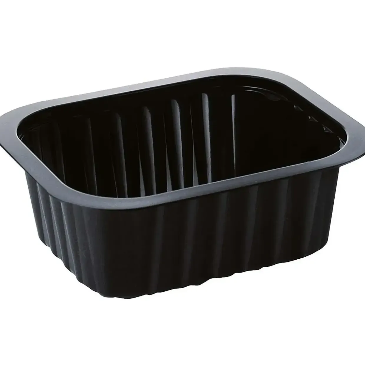 Bakke 1-rum 1/8 GN 470 ml 138x114x53 mm PP Sort - 300 stk/krt