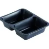 Bakke 2-rum 227x178x50 mm Caterline 645/540 ml PP Sort - 216 stk/krt