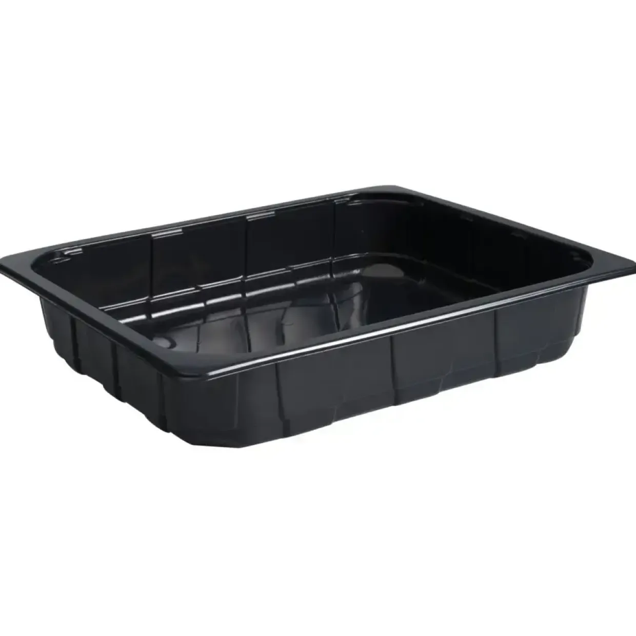 Bakke, sort, PP, 3900 ml, 32,50 x 26,50 x 6 cm - 100 stk
