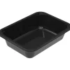 Bakke, 18,7x13,7x4,6cm, 765 ml, sort, CPET, 1-rums - 432 stk
