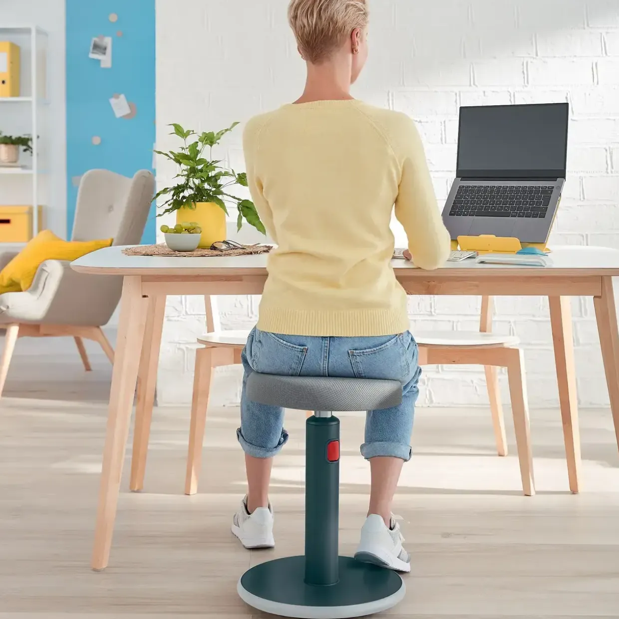 Balancestol - Leitz Ergo - Sid-stå Cosy - Grå