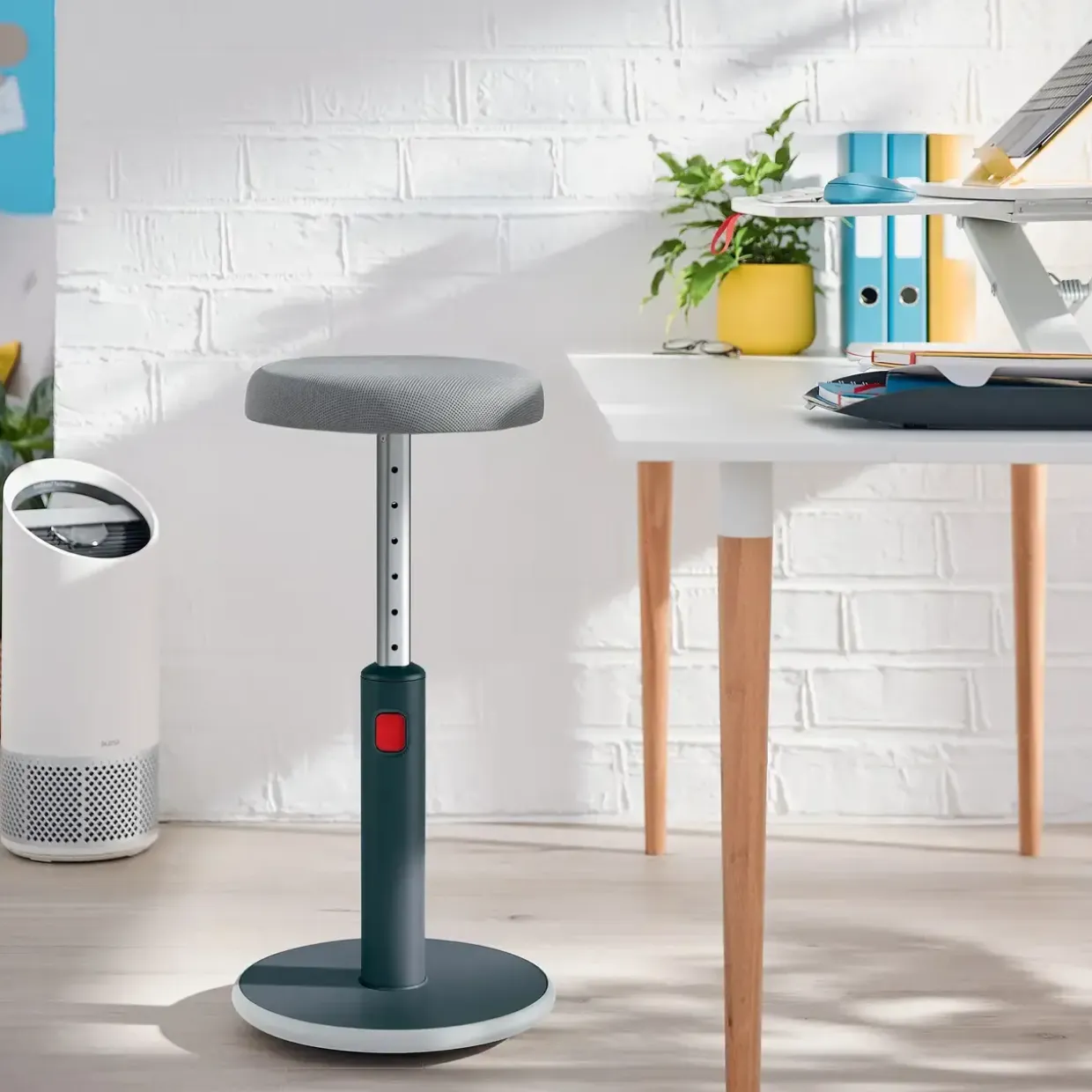 Balancestol - Leitz Ergo - Sid-stå Cosy - Grå