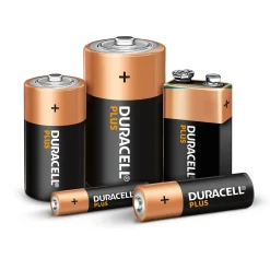 Batteri Duracell Plus Power 9V alkaline 1 stk. pr. pakke