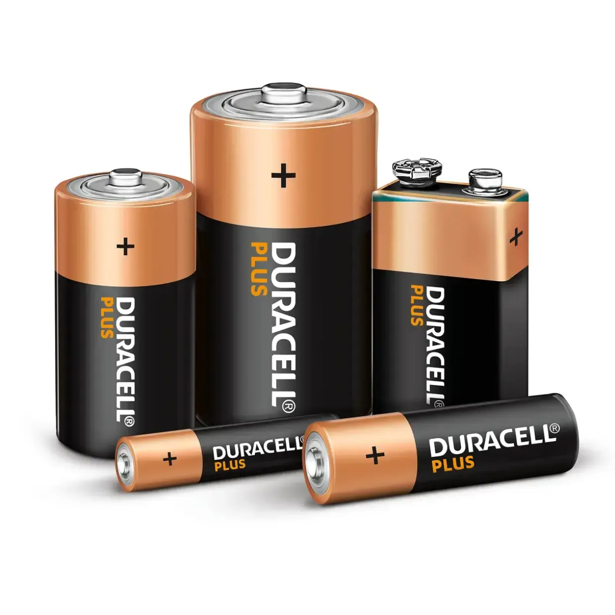 Batteri Duracell Plus Power 9V alkaline 1 stk. pr. pakke